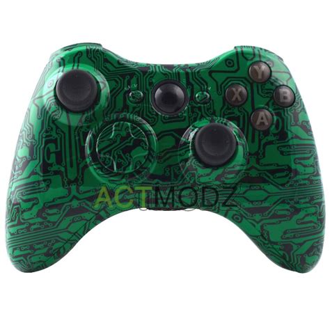 Green Circuit Board Hydro Dipped Full Shell Case Housing For Xbox 360