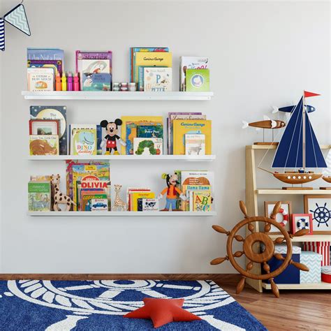 Wallniture Metallo 46 Floating Shelves For Kids Room Decor And Nursery