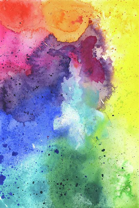 Abstract Watercolor Composition Painting By Andrea Hill Pixels
