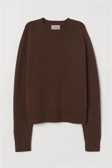 Chocolate Brown Cashmere Sweater Encycloall
