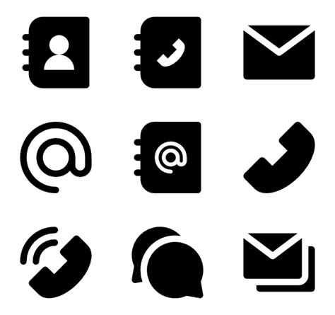 Contact Icon Set 63910 Free Icons Library