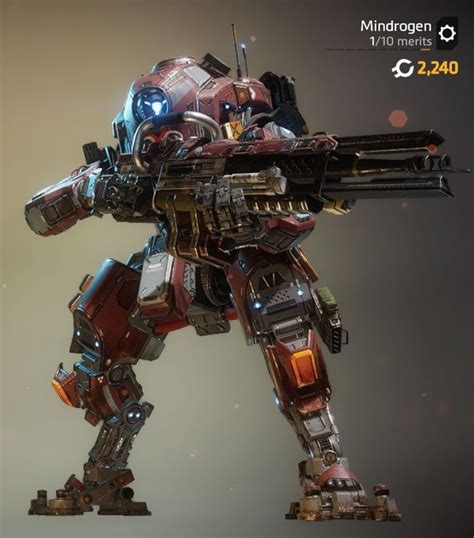 Tone With Crimson Tide Camo Robot Art Titanfall Futuristic Armour