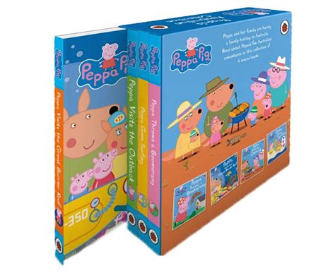 Peppa Pig Peppas Australian Collection Hardcover 4 Book Set Nz