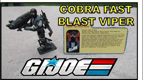 Gijoe Toy Review Cobra Fast Blast Viper Version 1 2001 Cobra
