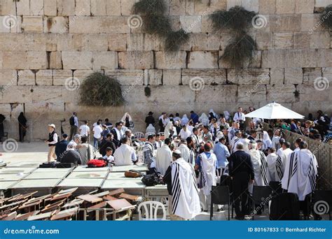 Bar Mitzvah Ceremony At The Western Wall In Jerusalem Editorial Stock