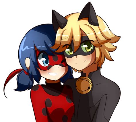 Marinette and aidrien don't know that the other is ladybug and chat noir. Ladybug and Chat Noir - Miraculous Ladybug Fan Art ...