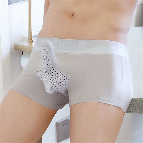 3 Pack Comfy Cotton Dual Pouch Mens Underwear Omffiby
