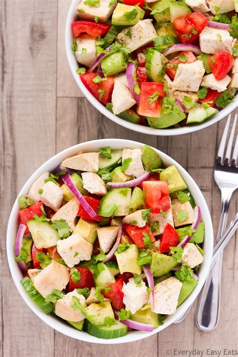 The Best Chicken Avocado Salad Easy Keto Recipe Everyday Easy Eats