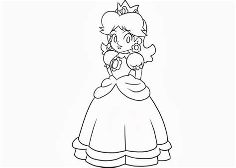 Free coloring pages of kids heroes. Super Mario Daisy Tenis - Free Coloring Pages