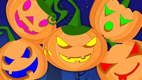 Five Little Pumpkin Happy Halloween Nursery Rhyme Songs Scary