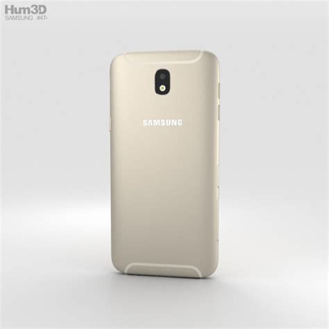 Samsung Galaxy J7 2017 Gold 3d Model Hum3d
