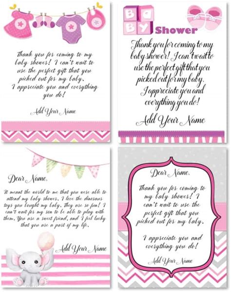 Free Personalized Baby Shower Thank You Note Generator