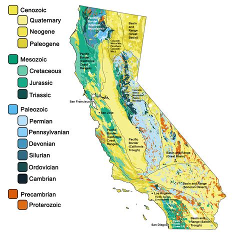 California Earth Science Quick Facts — Earthhome