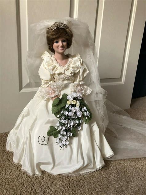 The Princess Diana Porcelain Bride Doll By The Danbury Mint Reduced Price 1999939152