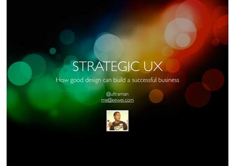 Strategic Ux Good Design Good Business Ppt