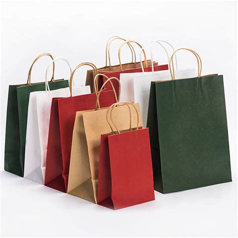 Colored Kraft Paper Shopping Bags Bavora