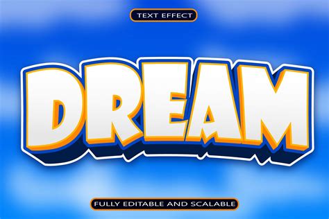 Dream Editable Text Effect Graphic By Maulida Graphics · Creative Fabrica