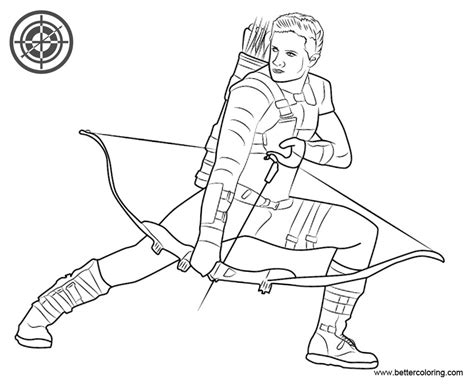 With chris evans, robert downey jr., scarlett johansson, sebastian stan. Hawkeye Coloring Pages from Captain America Civil War ...
