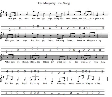 Mingulay Boat Song Lyrics Chords And Sheet Music Irish Folk Songs