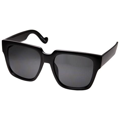 Black Frame Sunglasses Mens Extra Large Xl Oversized Square Thick