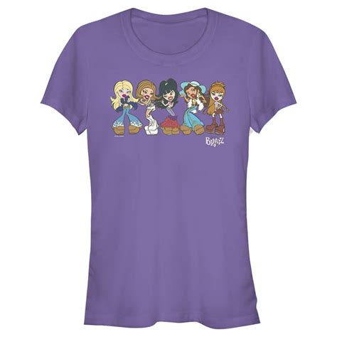 Bratz Juniors Bratz Groovy Fashion T Shirt Purple Small Walmart