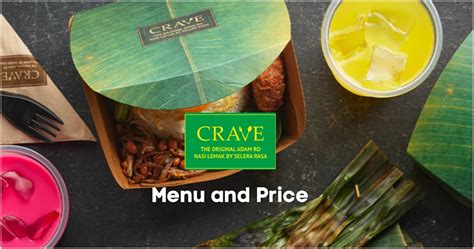 Crave Nasi Lemak Menu And Price In Singapore 2023 Update