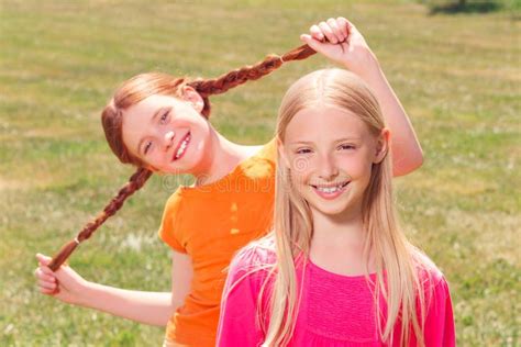 Pretty Young Girls Having Fun Stock Photo Image Of Girls Emotional