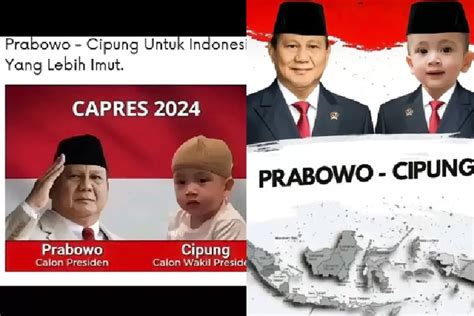 Meme Prabowo Bersanding Dengan Rayyanza Viral Di Medsos Prabowo Cipung