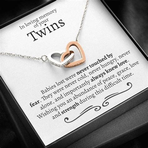 Twin Miscarriage T Necklace T For Miscarriage Loss Of Twins