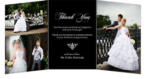 Wedding thank you card etiquette suggests you should send your wedding thank you cards within three months of the big day. Black Floral Monogram Wedding Thank You Card | Wedding Thank You Cards