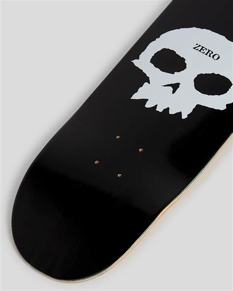 Zero Single Skull R7 Skateboard Deck In Black White Fast Shipping