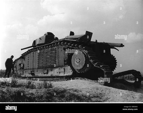 Events Second World War Wwii France Destroyed French Tank Char B1