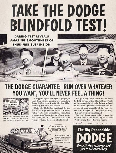 fake vintage ads that bring the absurdity in 2022 driving test weird vintage vintage ads