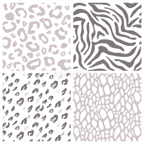 Animal Print Seamless Pattern Leopard Skin Texture Stock Vector