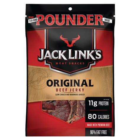Jack Links Beef Jerky Pounder Size Original 16oz
