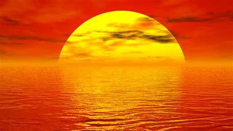 Sunset Over Ocean 3d 스톡 동영상 비디오100 로열티 프리 3216214 Shutterstock