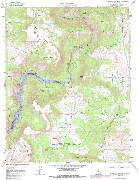 Millerton Lake East Topographic Map Ca Usgs Topo Quad 37119a5