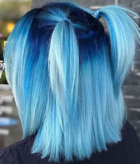 Cute Blue Hair With Pigtails💙 Hair Styles Vivid Hair Color Hair
