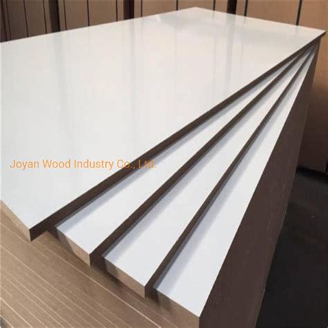 18mm Double Sides Warm White Melamine Faced Mdf For Furniture China