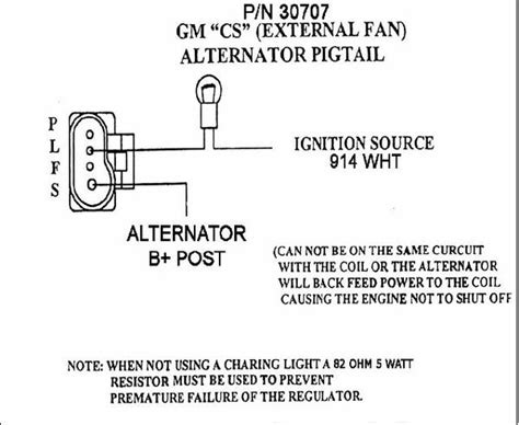 Gm 4 Pin Alternator Wiring Diagram Wiring Alternator Gm Diagram Si Wire
