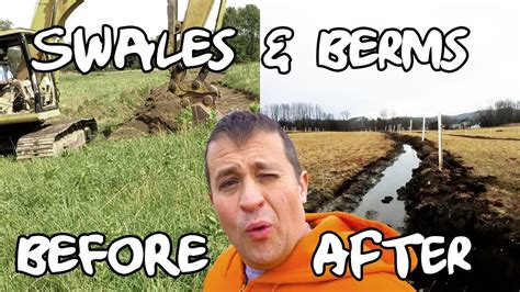 Digging Swales And Berms In A Permaculture Orchard Youtube