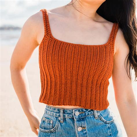Easy Crochet Crop Top Free Pattern Video Tutorial For The Frills My