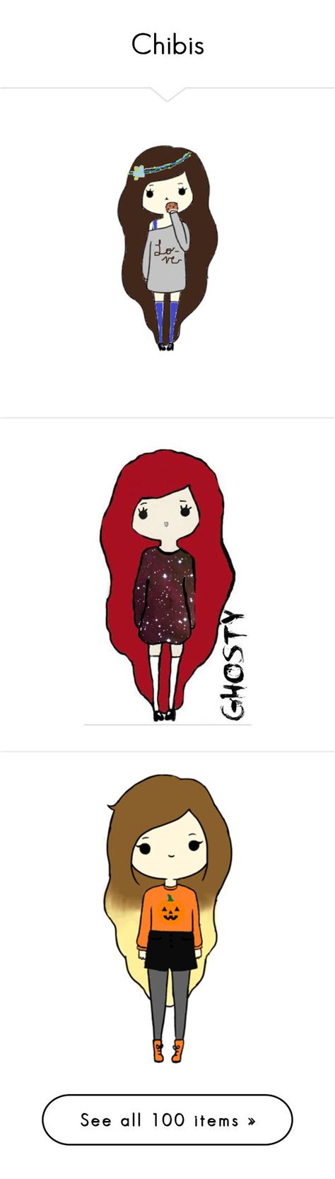 Chibis By Thequeenofreading Liked On Polyvore Featuring Fillers