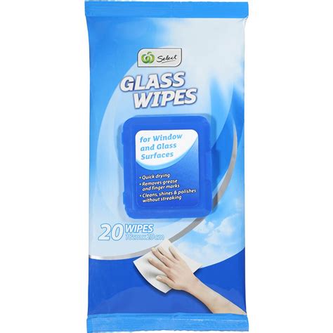 Woolworths Select Glass Cleaner Wipes 20 Pack Woolworths