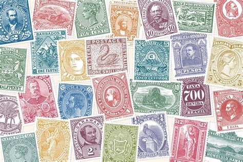 Postage stamps come at different rates. Vintage Postage Stamps Collection in 2020 (With images ...