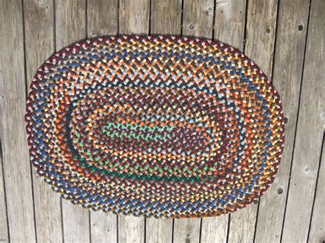 Hit And Miss Hand Braided Rug By Val Galvin Renditions In Rags Hand