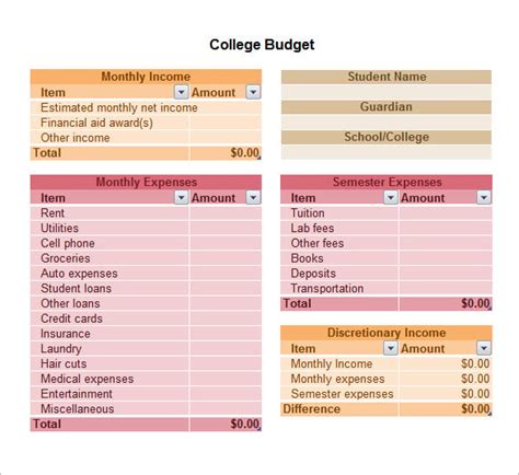 Excel Budget Template 30 Free Excel Documents Download