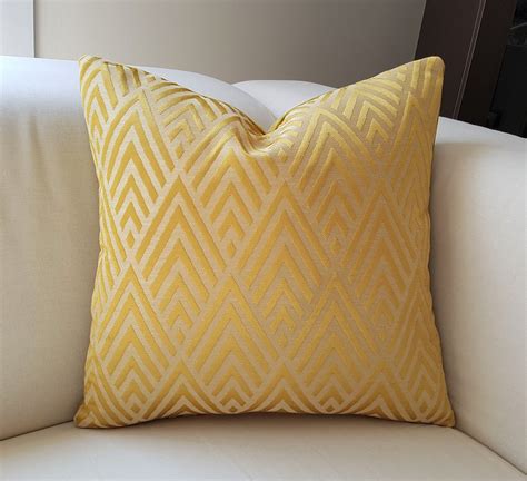 Pillow Coverluxury Yellow Gold Designer Pillowpremium Quality