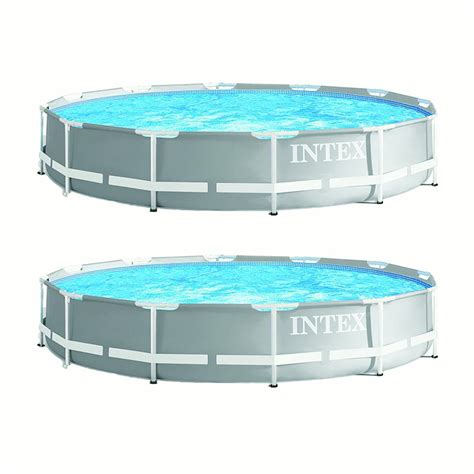Intex 12ft X 12ft X 30in Prism Frame Above Ground Swimming Pool W Pump