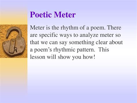 PPT - Poetic Meter PowerPoint Presentation - ID:726469